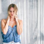 woman standing near wall